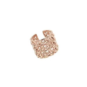 Fashion Anello Gasometro Bronzo Placcato Oro Rosa Anelli
