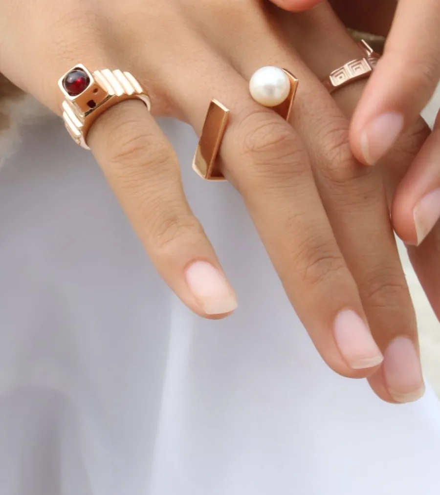 anello_kyoto_thin_bronzo__2-1.webp Fashion Anello Kyoto Thin Bronzo Placcato Rodio nero e Perle Anelli