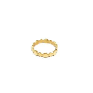 Clearance Anello Little Baroque Argento Placcato Oro Anelli