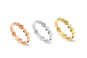 Clearance Anello Little Baroque Argento Placcato Oro Anelli