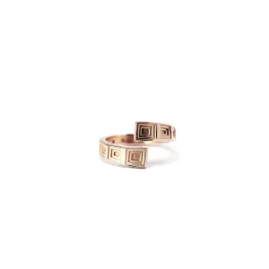 Fashion Anello Pantheon in Argento 925 Placcato Oro Rosa Anelli