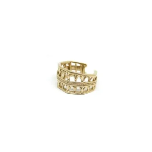 New Anello Portici Argento Placcato Oro Anelli
