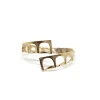 New Bracciale Contrarié Acquedotto Bronzo Placcato Oro Bracciali