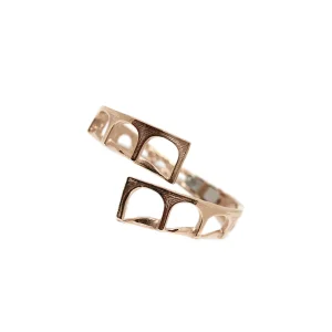 New Bracciale Contrarié Acquedotto Bronzo Placcato Oro Rosa Bracciali