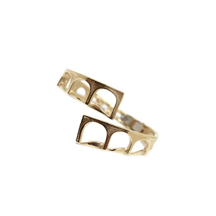 bracciale_contrari_acqued_1.webp New Bracciale Contrarié Acquedotto Bronzo Placcato Oro Bracciali