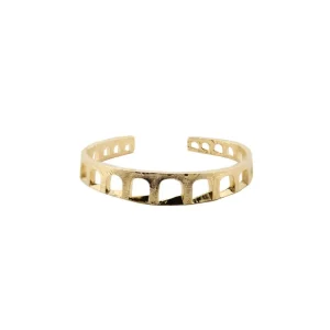 New BRACCIALE CONTRARIE' ACQUEDOTTO IN BRONZO PLACCATO ORO Per Lui | Bracciali