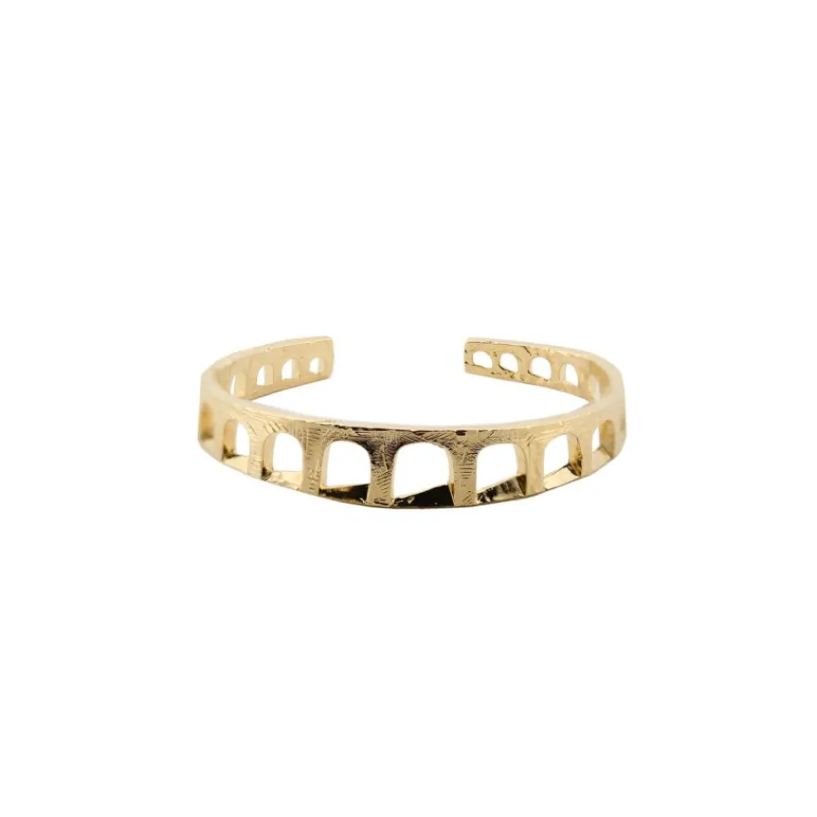 bracciale_contrarie_acque_0.webp New BRACCIALE CONTRARIE' ACQUEDOTTO IN BRONZO PLACCATO ORO Per Lui | Bracciali