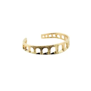 New BRACCIALE CONTRARIE' ACQUEDOTTO IN BRONZO PLACCATO ORO Per Lui | Bracciali