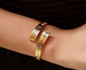 Outlet Bracciale Pantheon Bronzo Placcato Oro Bracciali