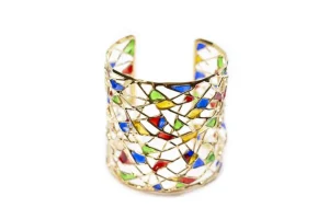 Fashion Bracciale Peggy Bronzo Placcato Oro e Smalti Bracciali