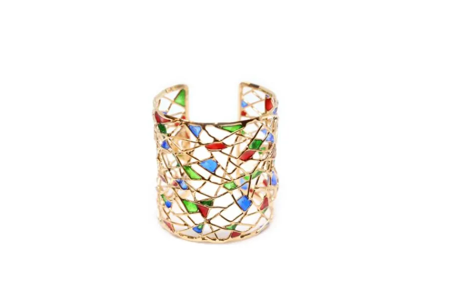 bracciale_peggy_bronzo_pl_3.webp Fashion Bracciale Peggy Bronzo Placcato Oro e Smalti Bracciali
