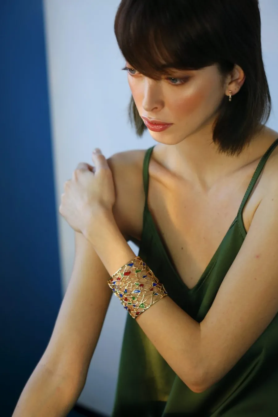 bracciale_peggy_bronzo_pl_6.webp Fashion Bracciale Peggy Bronzo Placcato Oro e Smalti Bracciali