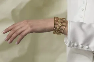 Outlet Bracciale Portici Bronzo Placcato Oro Bracciali
