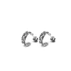 Fashion Cerchietti Little Beams Argento Placcato Rodio nero Orecchini