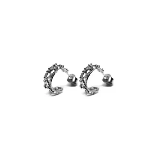 Fashion Cerchietti Little Beams Argento Placcato Rodio nero Orecchini