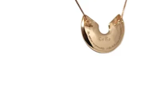 Best Ciondolo Pantheon Dome in Argento 925 Placcato Oro Rosa Collane
