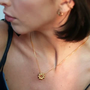 Hot Collana Castello Argento Placcato Oro Collane
