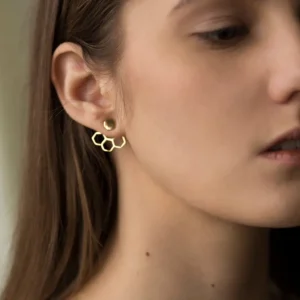Discount Ear Jackets Esagonini Argento 925 Orecchini