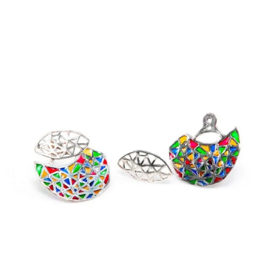 ear_jackets_peggy_argento_0-1.webp Sale Ear Jackets Peggy Argento 925 e Smalti Orecchini