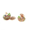 Discount Ear Jackets Peggy Argento Placcato Oro e Smalti Orecchini