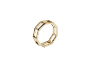New Fedina Little Staircase Argento Placcato Oro Anelli