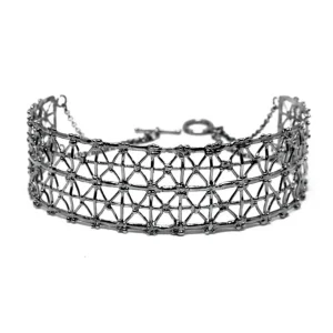 Sale Girocollo Gasometer Bronzo Placcato Rodio nero Collane