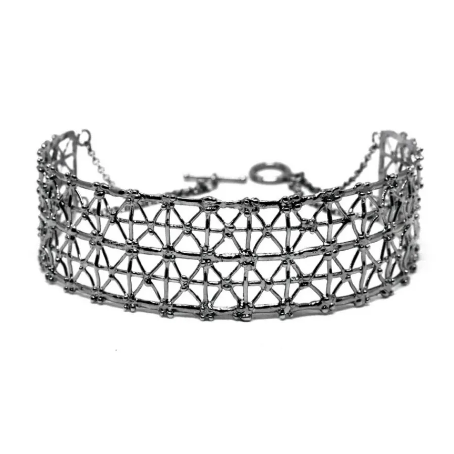 girocollo_gasometer_bronz_0-2.webp Sale Girocollo Gasometer Bronzo Placcato Rodio nero Collane