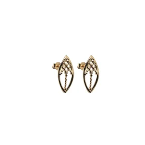 Discount Orecchini Finestra Sul Canale Argento Little Argento Placcato Oro Orecchini