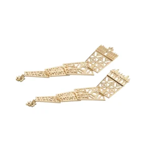 Hot Orecchini Galleria Borghese Argento Placcato Oro Orecchini