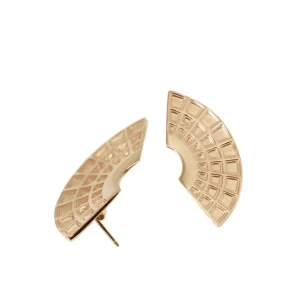 Sale Orecchini Pantheon in Argento Placcato Oro Orecchini