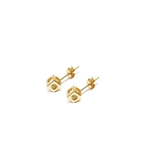 Sale Orecchini Q.Bo. Bronzo Placcato Oro Orecchini